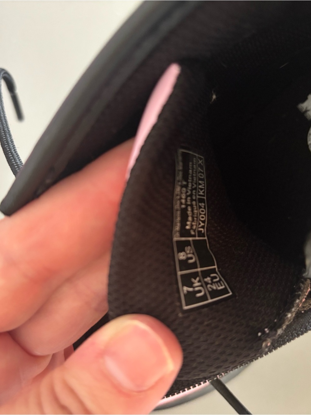 Dr. Martens Pink Patent Lace-Up Combat Boots - Picture 5 of 5